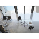 Tavolo Millennium 20.36 Bontempi Casa Piano Cristallo Trasparente