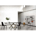 Tavolo Millennium 52.50 Bontempi Casa Piano SuperMarmo Noir Desir lucido