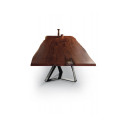 Tavolo Millennium XXL 20.99 Bontempi Casa Piano Legno Massello Scortecciato Noce Secolare dettaglio