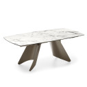 Tavolo Orion CB4865-S 200 Connubia ceramica marmo bianco lucido
