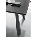 Tavolo Ponente 180 TA1A4 Piano Gres Grafite Gambe Metallo Grafite dettaglio