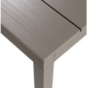 Tavolo Rio 140 Alu Extensible Nardi Dettaglio piano alluminio tortora