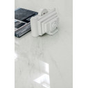 Tavolo Saturno 110 Target Point Gres Carrara dettaglio