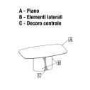 Tavolo Talos 54.56 a botte fisso Bontempi Casa dettaglio configuratore