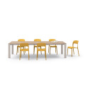 Tavolo Tom 52.58 Bontempi Casa Melaminici Piano Melaminico materico Canyon Oak aperto