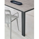 Tavolo Tom 52.58 Bontempi Casa Melaminici Piano Melaminico materico Cemento naturale dettaglio