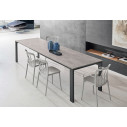 Tavolo Tom 52.58 Bontempi Casa Melaminici Piano Melaminico materico Cemento naturale