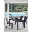 Tavolo Tom 52.58 Bontempi Casa Piano SuperMarmo Noir Desir lucido chiuso
