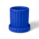 Magna Graecia Terracotta Vaso con sottovaso Dorico Blue Seletti vista