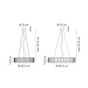 Tessy Pongè Lampada a sospensione Axolight dimensioni