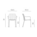 Tiberina Armchair Nardi dimensioni