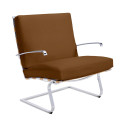 Knoll Mies Van Der Rohe Tugendhat Poltrona con braccioli in tessuto vista finitura Velvet