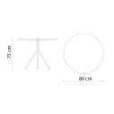Twist Tavolo Ø80 TW2081 Vermobil dimensioni