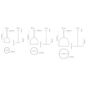 U-Light Campana Lampada a sospensione Axolight dimensioni