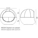 Moon Daybed Vondom con copertura dimensioni