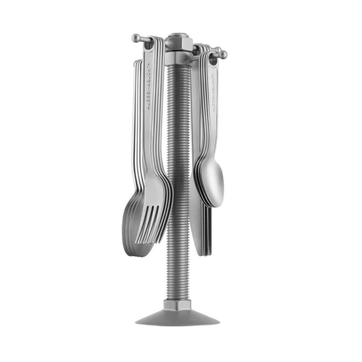 Alessi VA02 SET Conversational Objects Set di posate in acciaio inox