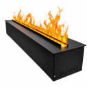 Camino elettrico a Vapore Acqueo 3D APP bruciatore inserto da incasso Vapor 100 Divina Fire vista