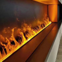 Camino elettrico a Vapore Acqueo 3D APP bruciatore inserto da incasso Vapor 100 Divina Fire dettaglio