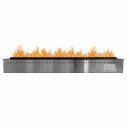 Camino elettrico a Vapore Acqueo 3D APP bruciatore inserto da incasso 150 Pro-Line Divina Fire vista