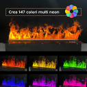 Camino a Vapore Acqueo 3D APP bruciatore inserto da incasso 75 Pro-Line Divina Fire dettaglio
