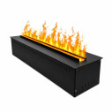Camino elettrico a Vapore Acqueo 3D APP bruciatore inserto da incasso Vapor 75 Divina Fire vista