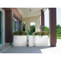 Vaso Kube High L 80 bianco