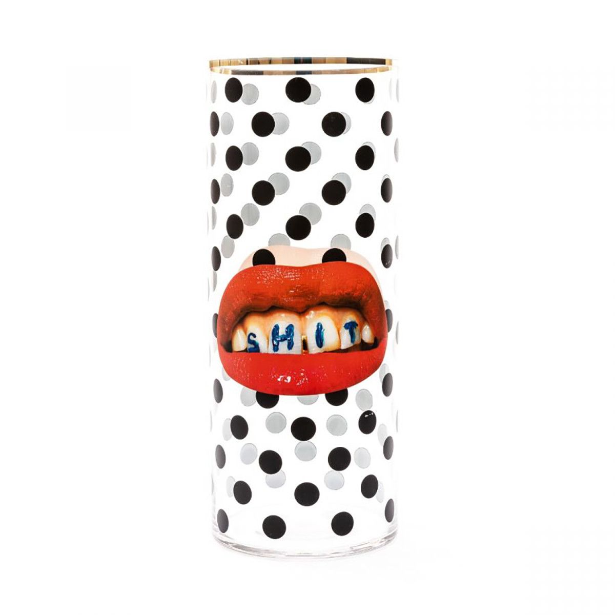Vaso Vetro Cilindrico Shit Grande Seletti