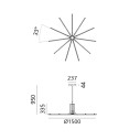 Artemide Veil White Lampada a sospensione dimensioni