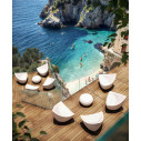Vela Coffee table structure Plust ambientazione