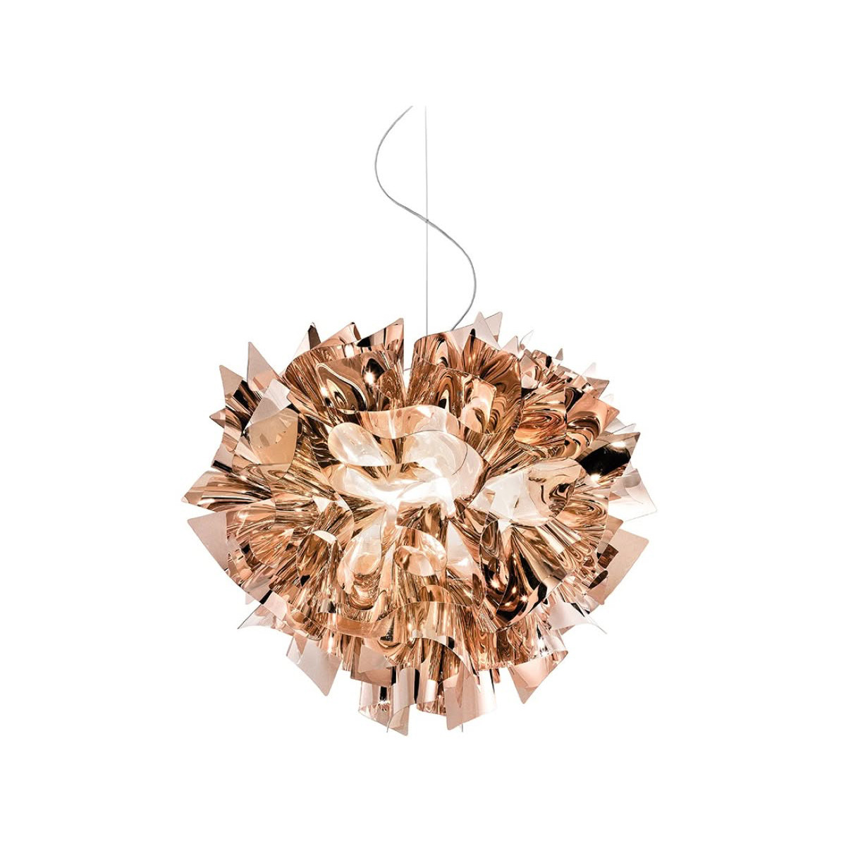 Veli Suspension Large lampada a sospensione Copper