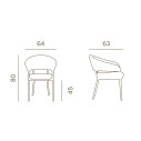 Victory Armchair Grattoni dimensioni