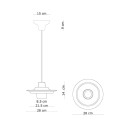 Voilà C2776 Lampada a sospensione Decò Ferroluce specifiche