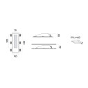 Volta Mono 2414B Lampada a incasso a parete 9010 novantadieci dimensioni