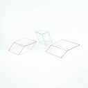 Wireframe Tavolo basso 60x57x30 Glas vista