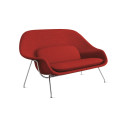 Knoll Saarinen Settee Womb Relax in Dacron cromato vista