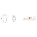 X-Pot vaso luminoso D 62 H 98 Serralunga
